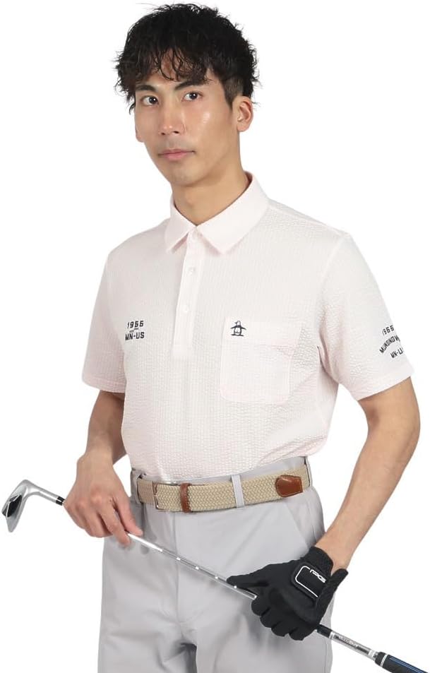 Мужская футболка с коротким рукавом Munsing Wear MG5SHS83M, воротник, карманы, прозрачная, в полоску, для футбола и гольфа Munsingwear, розовый
Мужская футболка с коротким рукавом Munsing Wear MG5SHS83M, воротник, карманы, прозрачная, в полоску, для футбола и гольфа Munsingwear, розовый