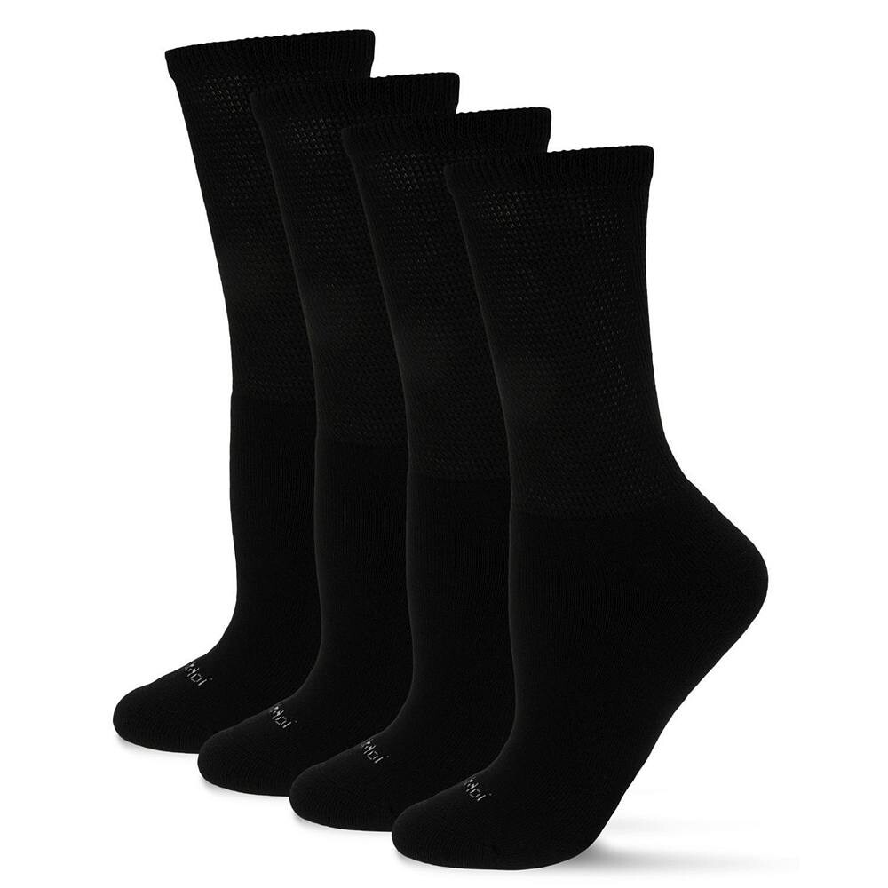 2 пары диабетических антимикробных носков с полной подушечкой для экипажа MeMoi, черный
2 пары диабетических антимикробных носков с полной подушечкой для экипажа MeMoi, черный