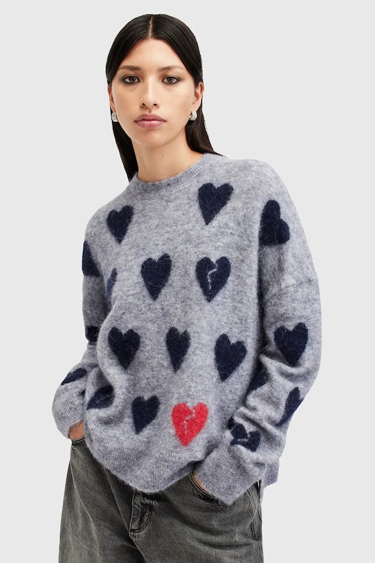 Шерстяной свитер AMORA Allsaints, серый
Шерстяной свитер AMORA Allsaints, серый