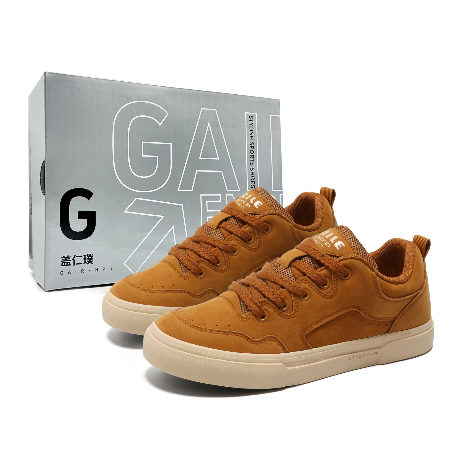 Gai Renpu Скользоустойчивые износостойкие дышащие мужские скейтерские кеды низкие верха Camel Box, цвет Camel Box 
Gai Renpu Скользоустойчивые износостойкие дышащие мужские скейтерские кеды низкие верха Camel Box, цвет Camel Box