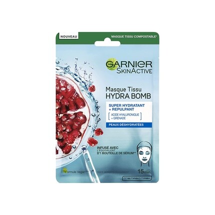 Skinactive Hydra Bomb Увлажняющая тканевая маска — увлажняет и разглаживает обезвоженную кожу, Garnier
Skinactive Hydra Bomb Увлажняющая тканевая маска — увлажняет и разглаживает обезвоженную кожу, Garnier