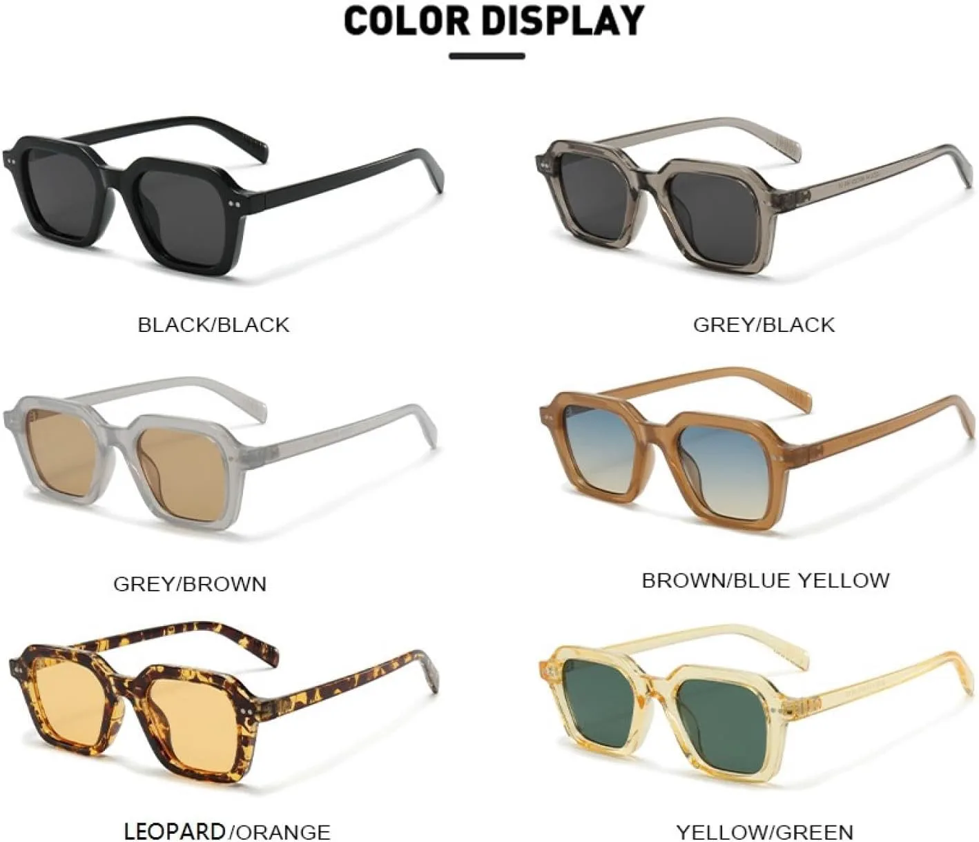 Солнцезащитные очки с защитой UV400 | Градиентные линзы с цветными заклепками | Для женщин и мужчин, для занятий спортом на открытом воздухе и вождения DSVIGF, Yellow
Солнцезащитные очки с защитой UV400 | Градиентные линзы с цветными заклепками | Для женщин и мужчин, для занятий спортом на открытом воздухе и вождения DSVIGF, Yellow