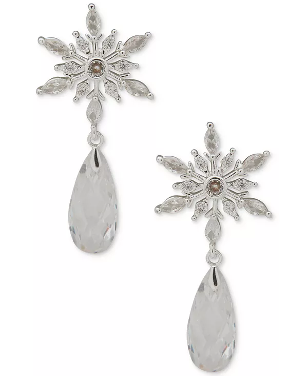 Серьги-Подвески в форме снежинки из серебристого бриолета с кубическим цирконием и кристаллами Anne Klein, crystal
Серьги-Подвески в форме снежинки из серебристого бриолета с кубическим цирконием и кристаллами Anne Klein, crystal