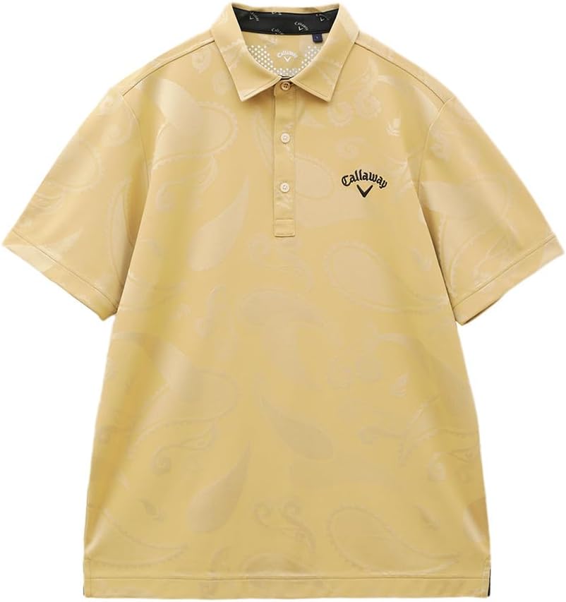 Мужская поло-рубашка Callaway C23134114 с коротким рукавом (узор «пейсли», защита от УФ-излучения, впитывает пот, быстро сохнет), для гольфа, бежевый
Мужская поло-рубашка Callaway C23134114 с коротким рукавом (узор «пейсли», защита от УФ-излучения, впитывает пот, быстро сохнет), для гольфа, бежевый