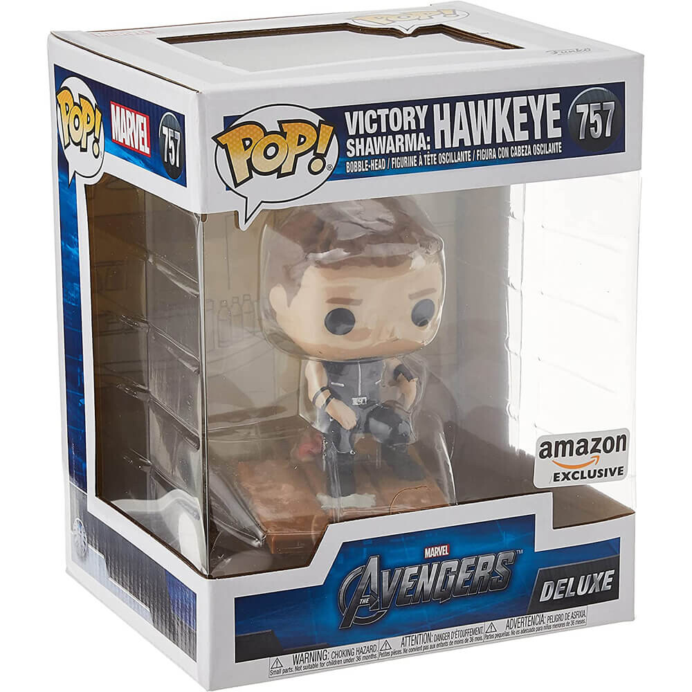 Фигурка Funko Pop! Deluxe Marvel: Avengers Victory Shawarma Series - Hawkeye
Фигурка Funko Pop! Deluxe Marvel: Avengers Victory Shawarma Series - Hawkeye