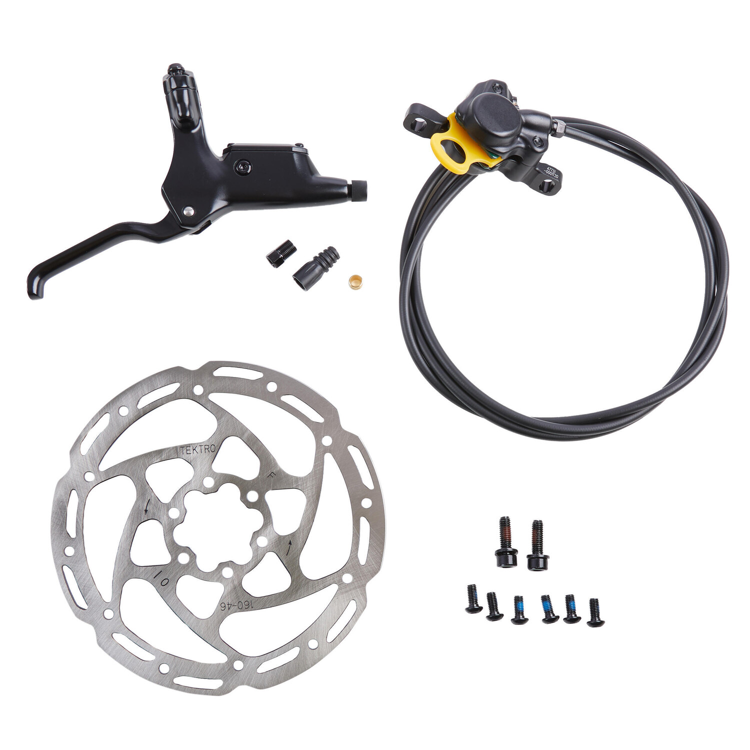 Монтажный комплект гидравлического тормоза Tektro 1450/1500 мм, диск 160 мм, 6 отверстий ELOPS
Монтажный комплект гидравлического тормоза Tektro 1450/1500 мм, диск 160 мм, 6 отверстий ELOPS