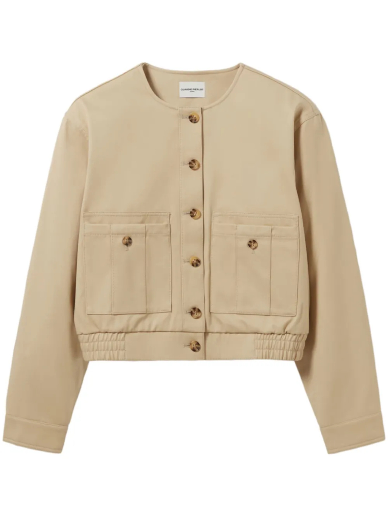 Claudie Pierlot хлопковый бомбер, нейтральный
Claudie Pierlot хлопковый бомбер, нейтральный