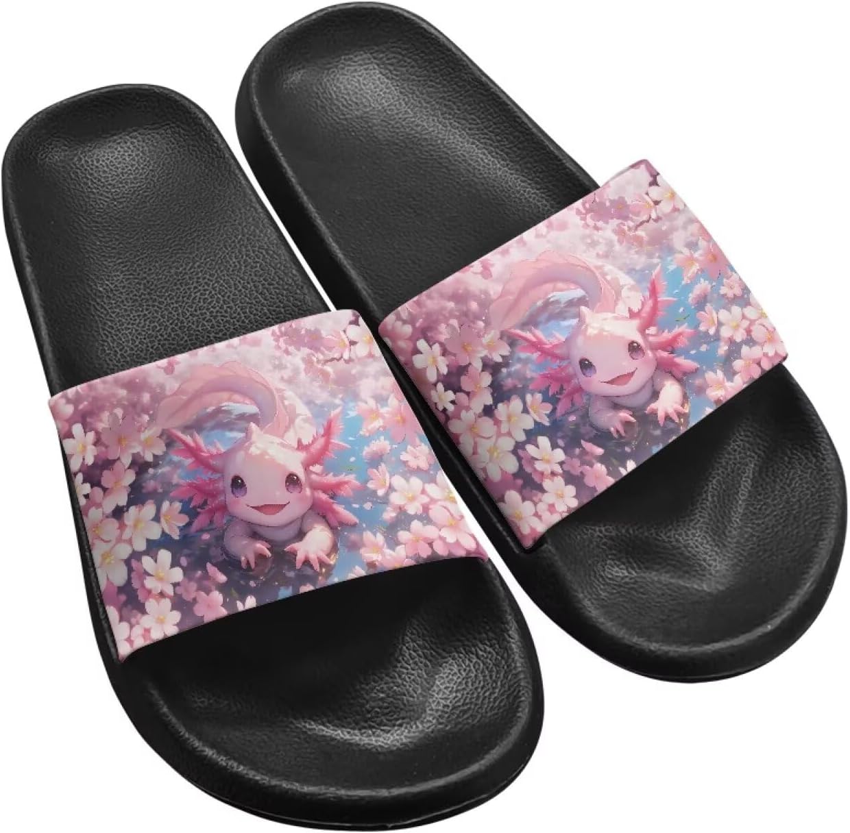 Тапочки Hechitok для женщин и мужчин, домашние тапочки, шлепанцы для душа, слайды, банные сандалии, легкие, противоскользящие, легко чистятся, Axolotl Cherry Blossom
Тапочки Hechitok для женщин и мужчин, домашние тапочки, шлепанцы для душа, слайды, банные сандалии, легкие, противоскользящие, легко чистятся, Axolotl Cherry Blossom