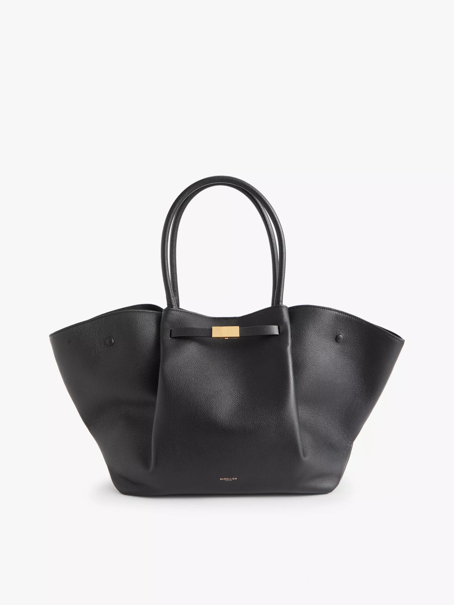 Кожаная сумка-тоут New York Demellier, черный 
Кожаная сумка-тоут New York Demellier, черный
