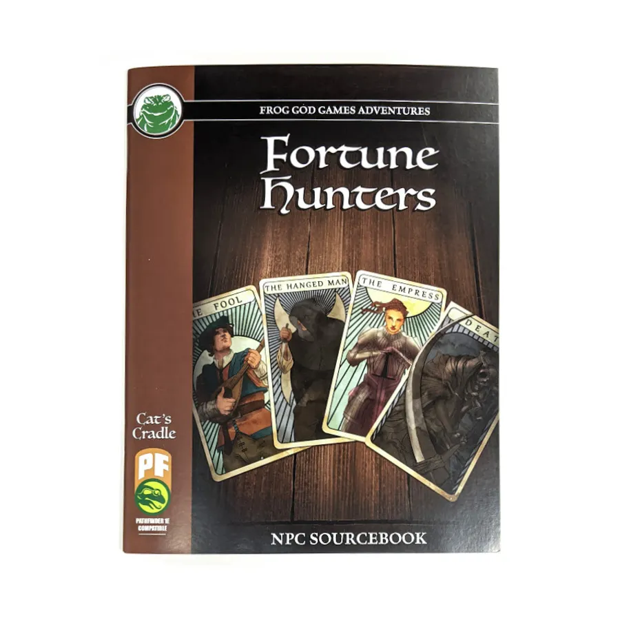 Cat's Cradle - Fortune Hunters NPC Sourcebook (Pathfinder), Pathfinder Adventures (Frog God Games), мягкая обложка
Cat's Cradle - Fortune Hunters NPC Sourcebook (Pathfinder), Pathfinder Adventures (Frog God Games), мягкая обложка