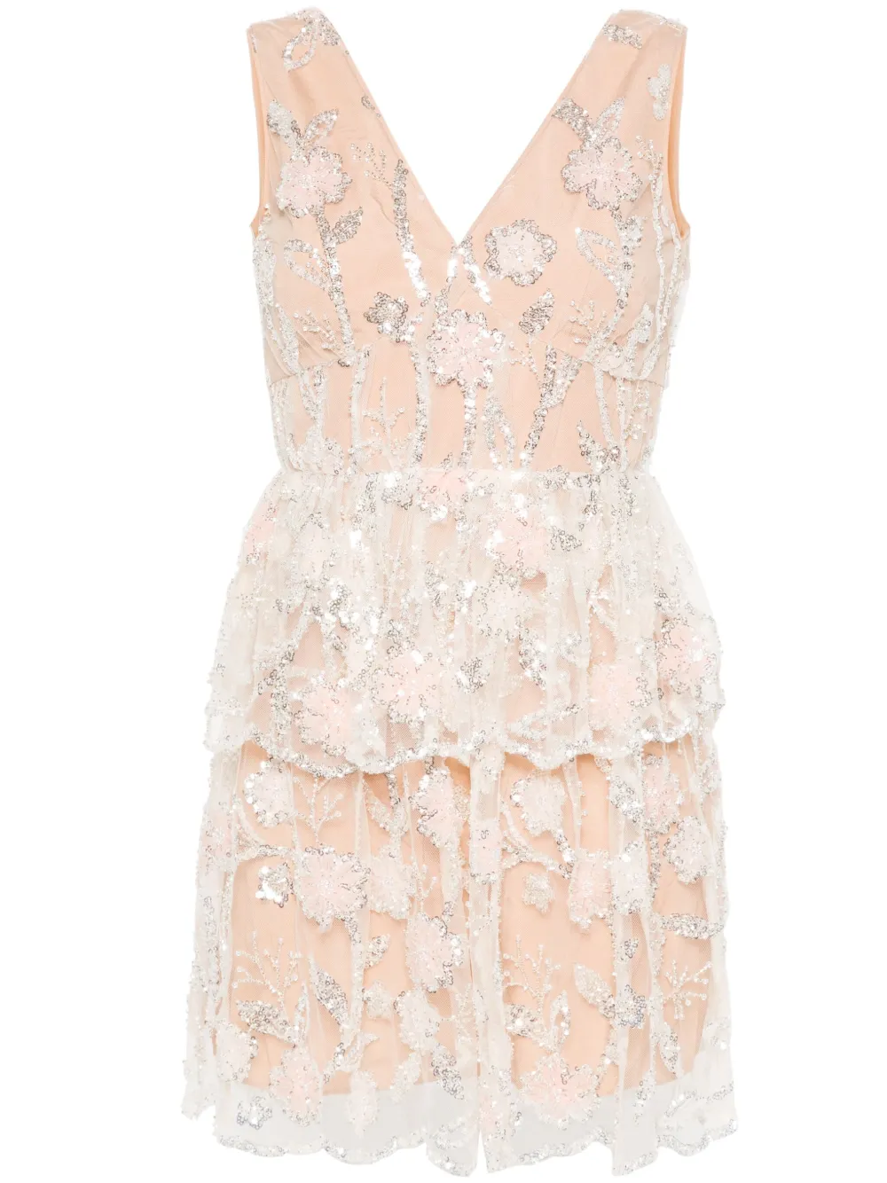 Кружевное платье мини с пайетками Self-Portrait, нейтральный
Кружевное платье мини с пайетками Self-Portrait, нейтральный