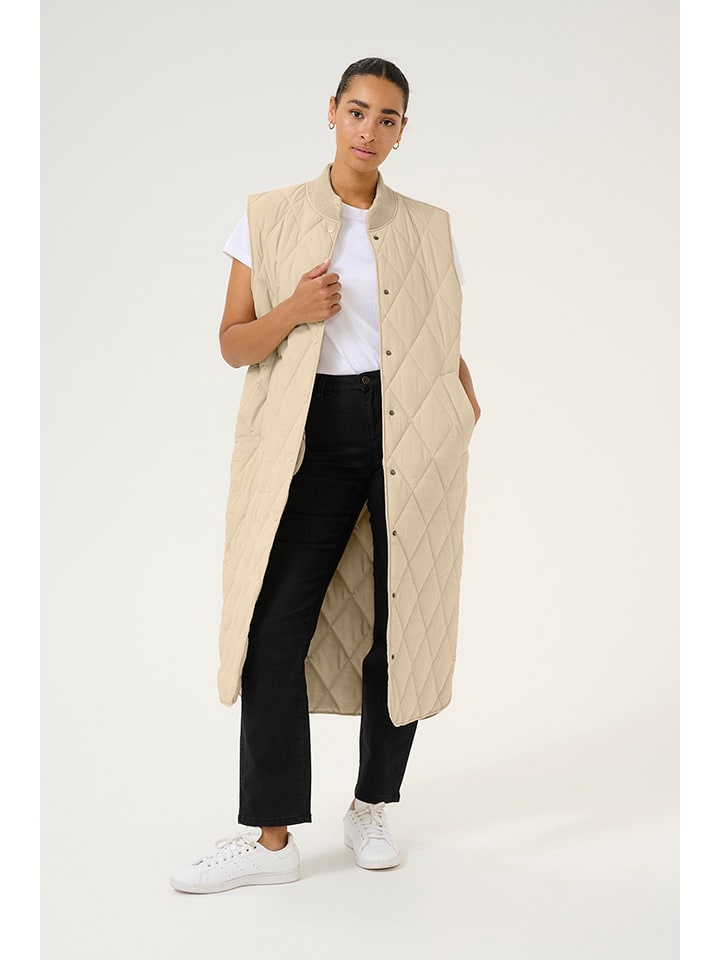 Утепленный жилет Lorena Kaffe, бежевый 
Утепленный жилет Lorena Kaffe, бежевый