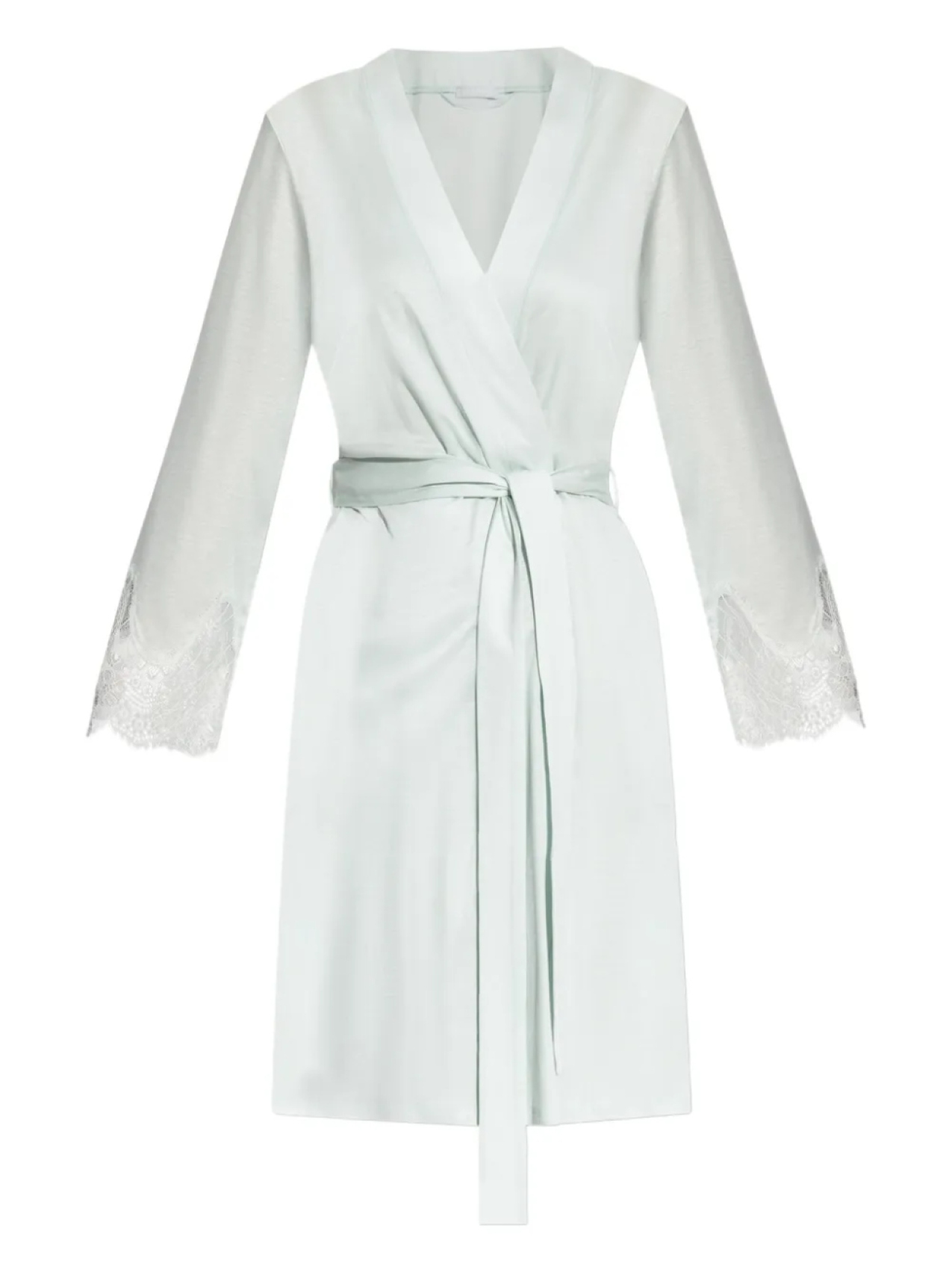 Халат с кружевными деталями Hanro, синий
Халат с кружевными деталями Hanro, синий