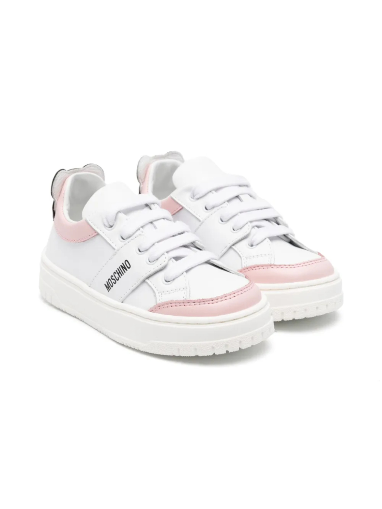 Кроссовки с нашивкой Teddy Bear Moschino Kids, белый 
Кроссовки с нашивкой Teddy Bear Moschino Kids, белый