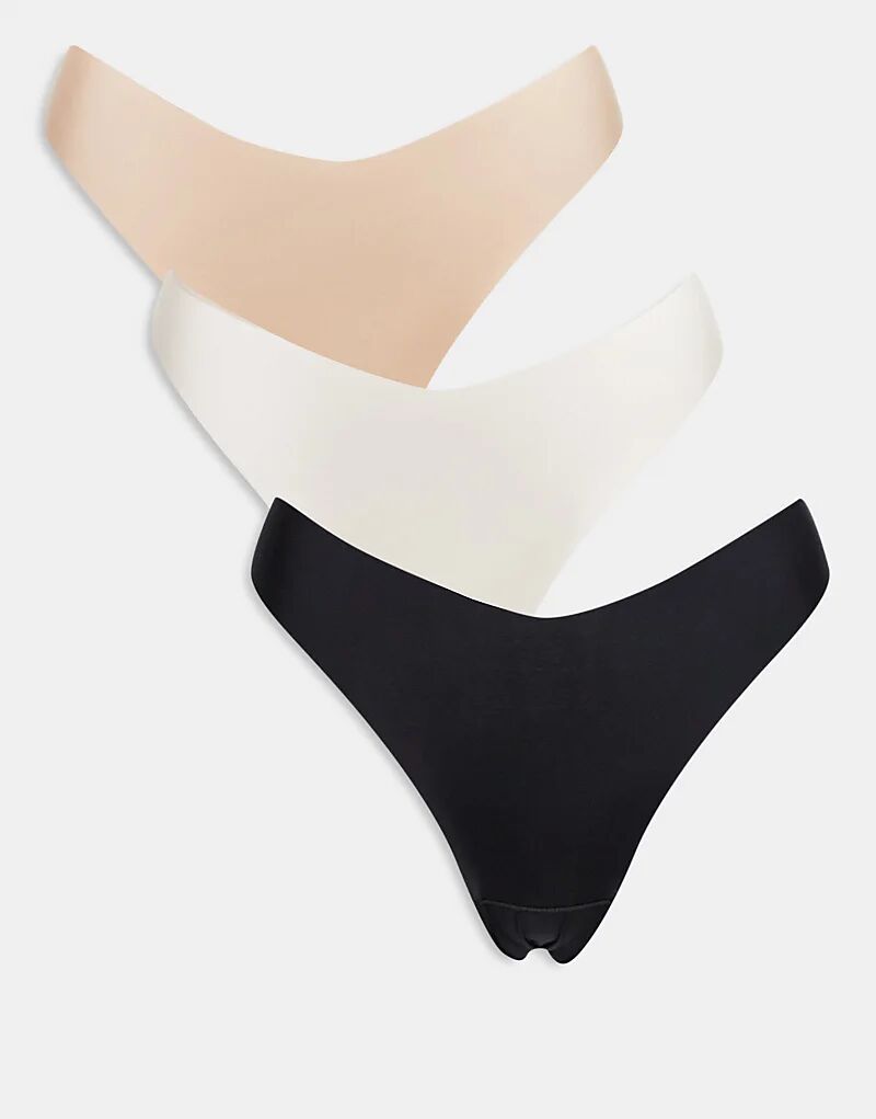 Комплект из 3 невидимых трусиков-стрингов Lindex без VPL в бежевых нейтральных тонах
Комплект из 3 невидимых трусиков-стрингов Lindex без VPL в бежевых нейтральных тонах