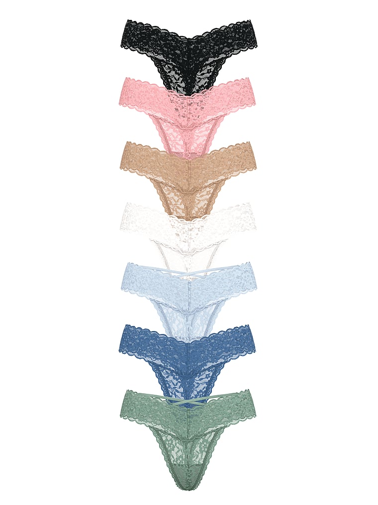 7 трусиков-стрингов Lacie Victoria'S Secret, 7 pack multi
7 трусиков-стрингов Lacie Victoria'S Secret, 7 pack multi