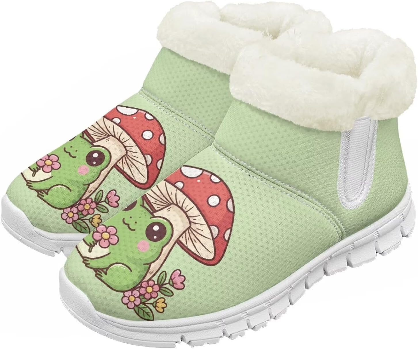 Детские зимние сапоги для девочек, водонепроницаемые, противоскользящие, для холодной погоды, с искусственным мехом, походные ботинки Goronwyfloyd, Green Mushroom Frog
Детские зимние сапоги для девочек, водонепроницаемые, противоскользящие, для холодной погоды, с искусственным мехом, походные ботинки Goronwyfloyd, Green Mushroom Frog