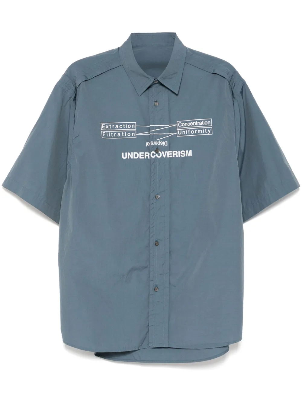 Рубашка с графичным принтом Undercover, синий
Рубашка с графичным принтом Undercover, синий