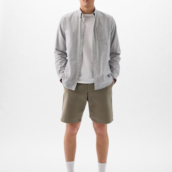 Шорты-Бермуды свободного покроя из эластичного хлопка Gap, зеленый
Шорты-Бермуды свободного покроя из эластичного хлопка Gap, зеленый