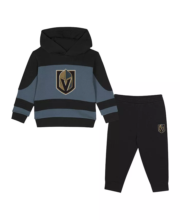 Детский комплект из флисовой толстовки с капюшоном и брюк Vegas Golden Knights Puck Hero, 2 предмета, черный/серый Outerstuff
Детский комплект из флисовой толстовки с капюшоном и брюк Vegas Golden Knights Puck Hero, 2 предмета, черный/серый Outerstuff