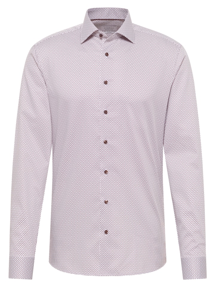 Рубашка приталенного кроя коричневого цвета Eterna
Рубашка приталенного кроя коричневого цвета Eterna