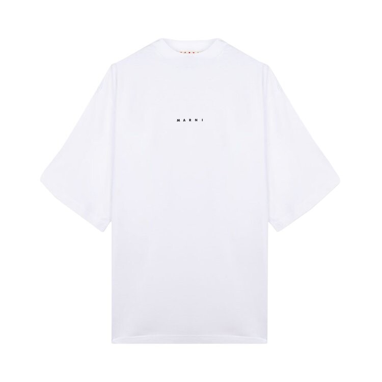 Футболка Marni Organic Cotton Jersey Logo T-Shirt II 'Lily White', белый 
Футболка Marni Organic Cotton Jersey Logo T-Shirt II 'Lily White', белый