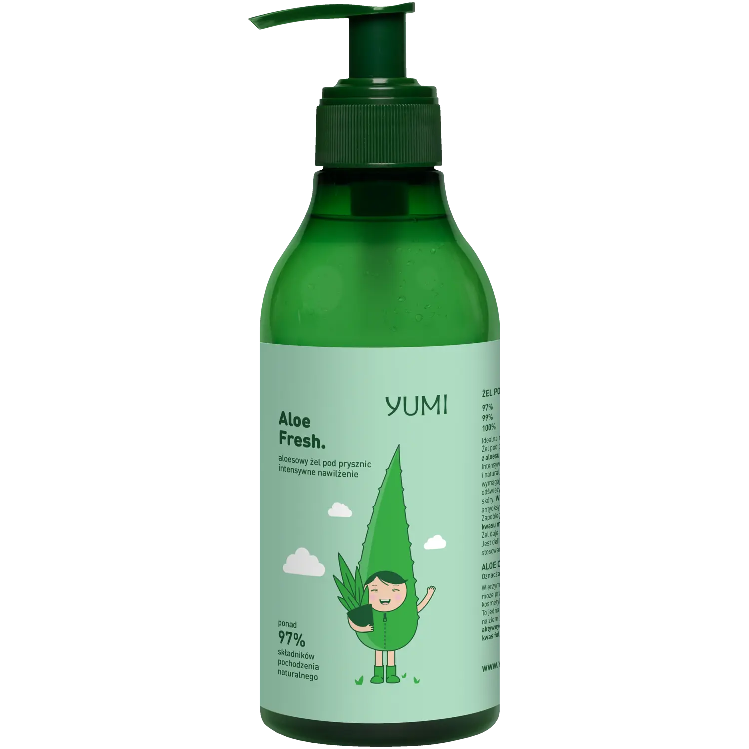 Yumi Aloe Fresh гель для душа, 400 мл
Yumi Aloe Fresh гель для душа, 400 мл