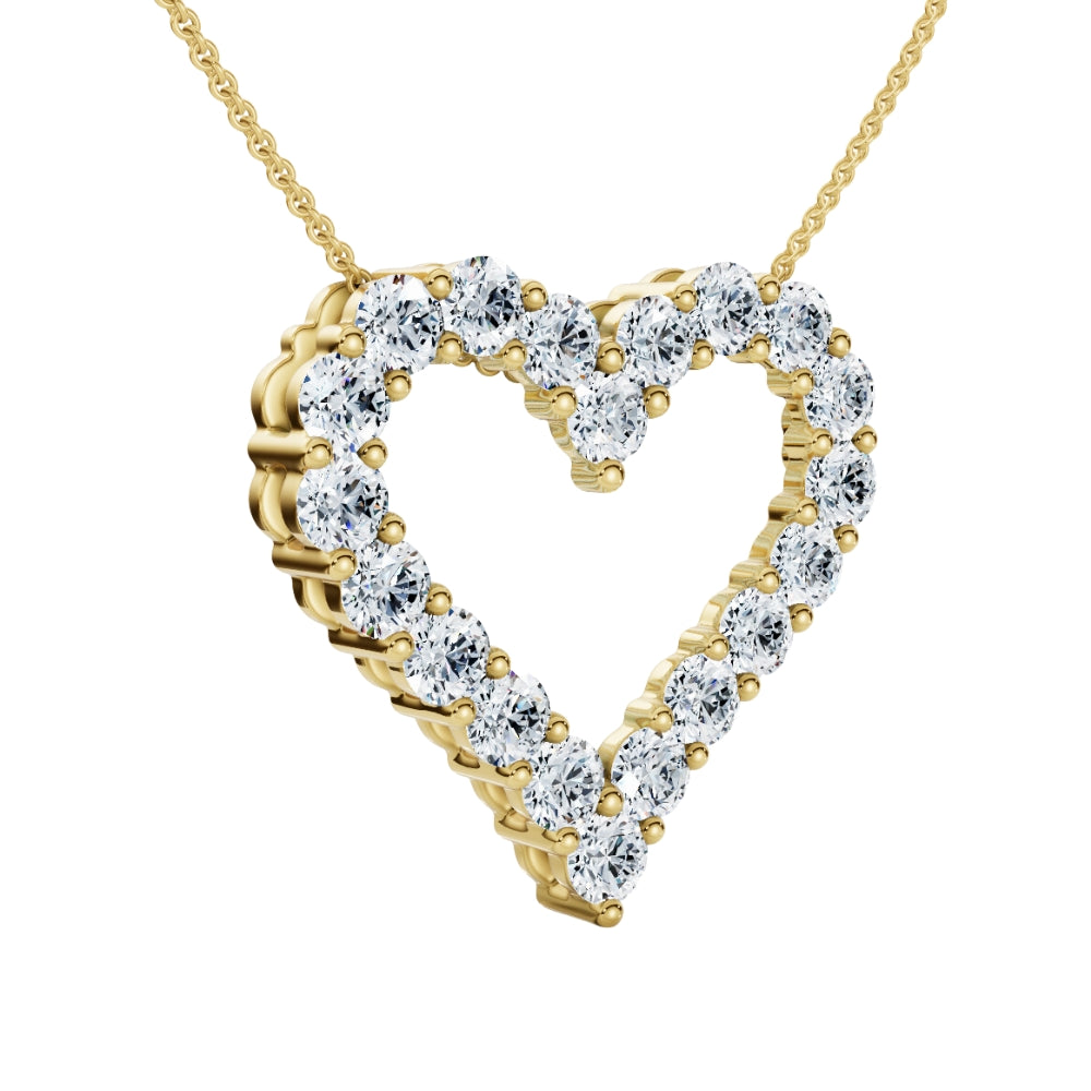 Ожерелье с подвеской в форме сердца из 14-каратного золота с бриллиантом 1 карат, высотой 3/4 дюйма Pompeii2, 14K Yellow Gold
Ожерелье с подвеской в форме сердца из 14-каратного золота с бриллиантом 1 карат, высотой 3/4 дюйма Pompeii2, 14K Yellow Gold