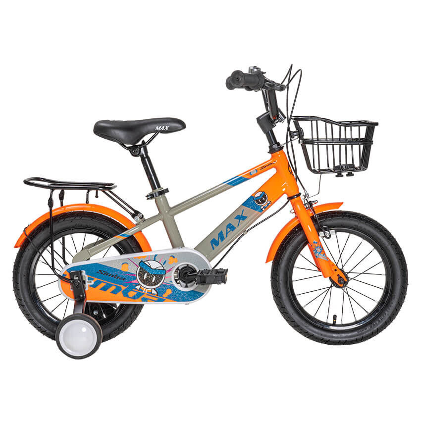 Велосипед детский MAX BIKE Simba 14", оранжевый/серый
Велосипед детский MAX BIKE Simba 14", оранжевый/серый