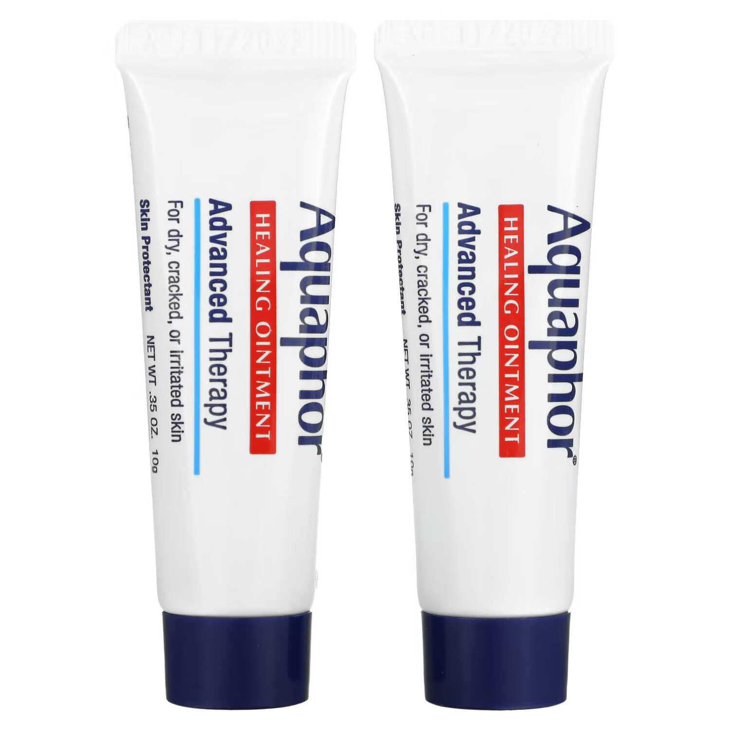 Aquaphor, Advanced Therapy, лечебная мазь, 2 тюбика по 10 г (0,35 унции)
Aquaphor, Advanced Therapy, лечебная мазь, 2 тюбика по 10 г (0,35 унции)