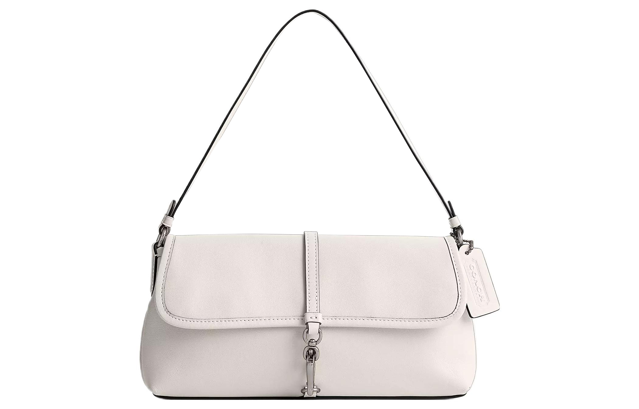 Сумка на одно плечо Hamptons Glove Tanning среднего размера для женщин серебристого и мелово-белого цвета COACH
Сумка на одно плечо Hamptons Glove Tanning среднего размера для женщин серебристого и мелово-белого цвета COACH