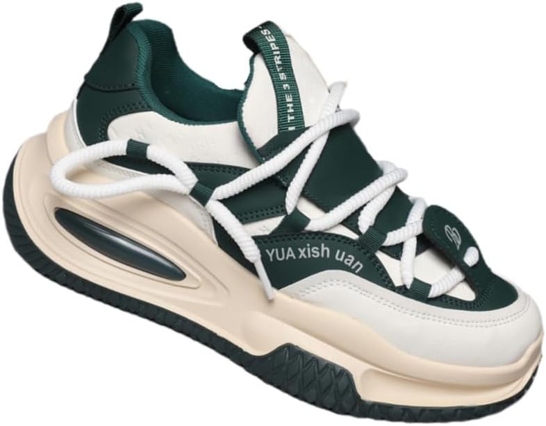 Мужские кроссовки с толстой подошвой, верх из ПУ и резиновая подошва. Противоскользящие и долговечные. Модные и универсальные Fmshi, зеленый
Мужские кроссовки с толстой подошвой, верх из ПУ и резиновая подошва. Противоскользящие и долговечные. Модные и универсальные Fmshi, зеленый