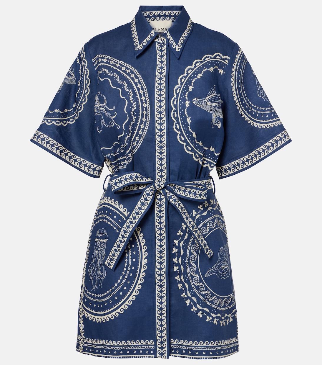 Океан мини-платье из льна Alémais, темно-синий 
Океан мини-платье из льна Alémais, темно-синий