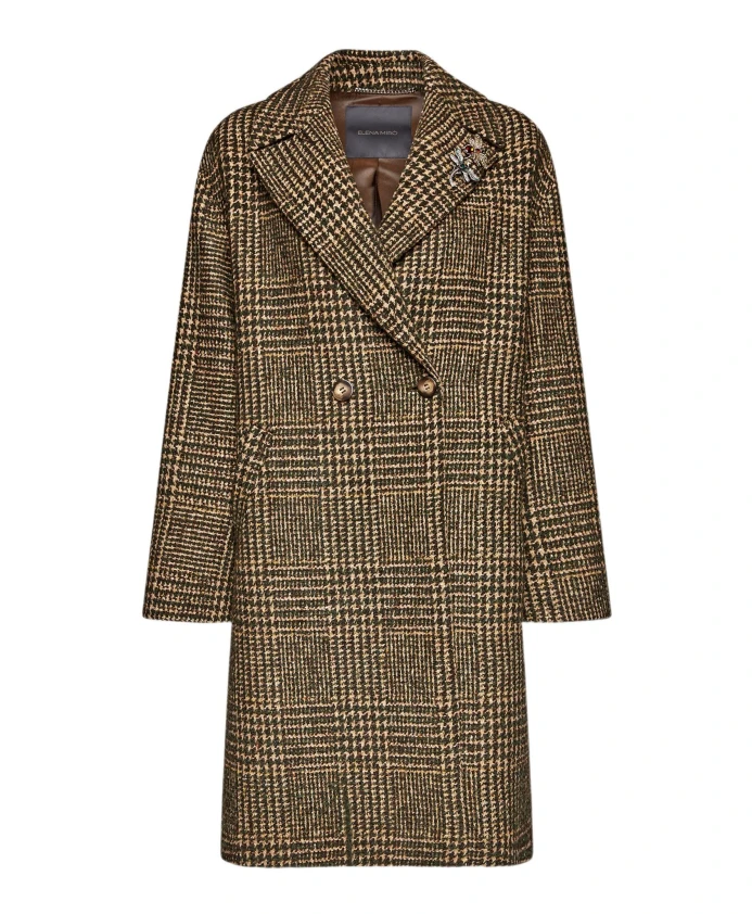 Валлийское пальто с брошью Elena Mirã², коричневый
Валлийское пальто с брошью Elena Mirã², коричневый