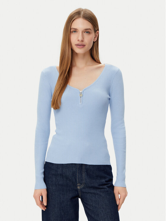 Облегающий свитер 232-MBANZA Morgan, голубой
Облегающий свитер 232-MBANZA Morgan, голубой