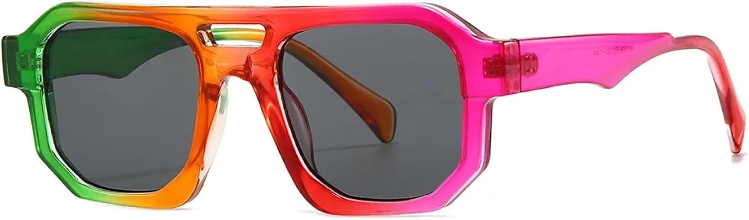 Ретро-солнцезащитные очки для женщин и мужчин в винтажной оправе, с прозрачными линзами, модные солнцезащитные очки с защитой от УФ-излучения UV400 SZVVBKK, Green Red Grey
Ретро-солнцезащитные очки для женщин и мужчин в винтажной оправе, с прозрачными линзами, модные солнцезащитные очки с защитой от УФ-излучения UV400 SZVVBKK, Green Red Grey