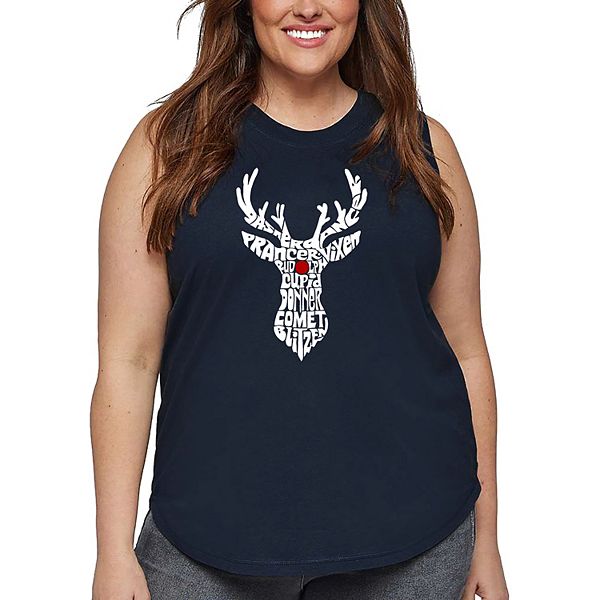 Женский топ plus size с принтом Santa's Reindeer La Pop Art, Navy
Женский топ plus size с принтом Santa's Reindeer La Pop Art, Navy