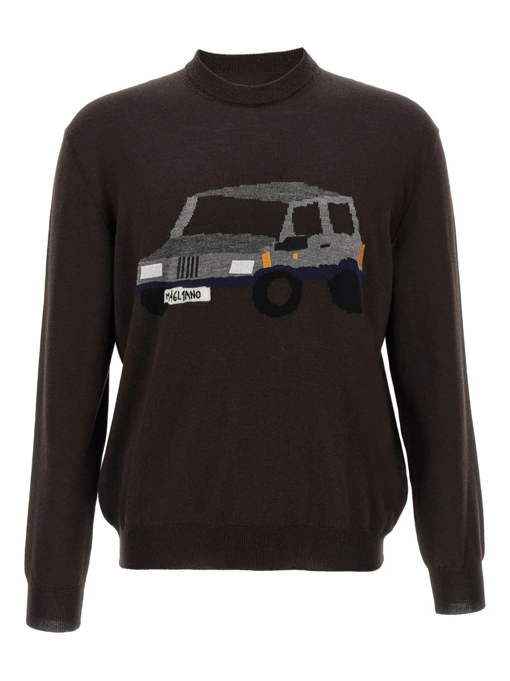 Жаккардовый свитер Pandino Magliano, коричневый
Жаккардовый свитер Pandino Magliano, коричневый