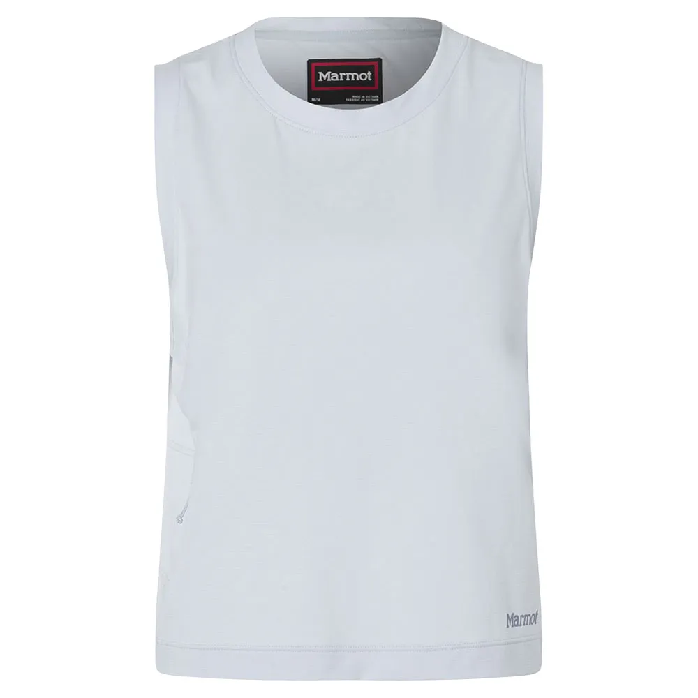 Футболка без рукавов Marmot AirExchange UPF 50 High Neck, белый 
Футболка без рукавов Marmot AirExchange UPF 50 High Neck, белый