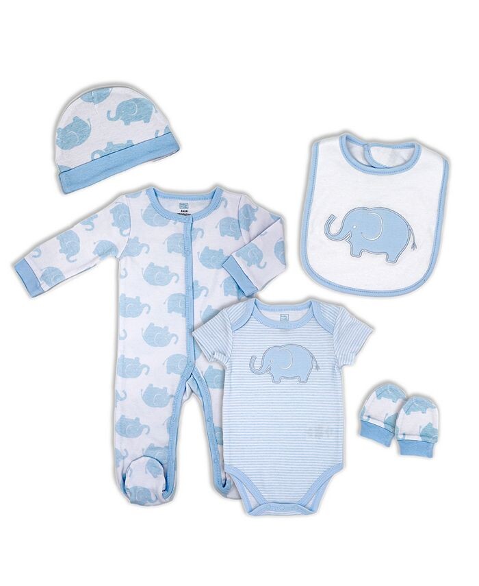 Комплект из 5 предметов со слоном для маленьких мальчиков Baby Mode Signature, синий
Комплект из 5 предметов со слоном для маленьких мальчиков Baby Mode Signature, синий