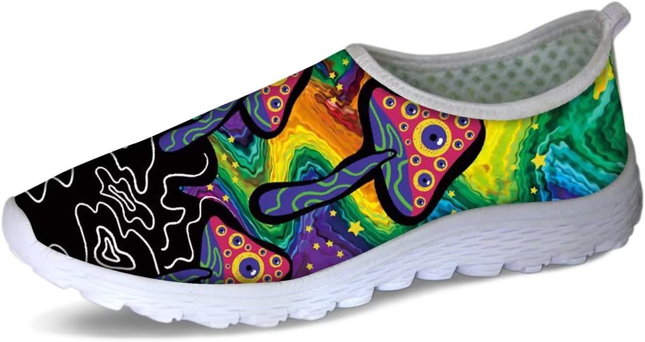 Слипоны с принтом морской черепахи в стиле тай-дай Forchrinse для женщин и мужчин, дышащие и легкие прогулочные и медицинские туфли из сетки, Mushroom Star Space
Слипоны с принтом морской черепахи в стиле тай-дай Forchrinse для женщин и мужчин, дышащие и легкие прогулочные и медицинские туфли из сетки, Mushroom Star Space