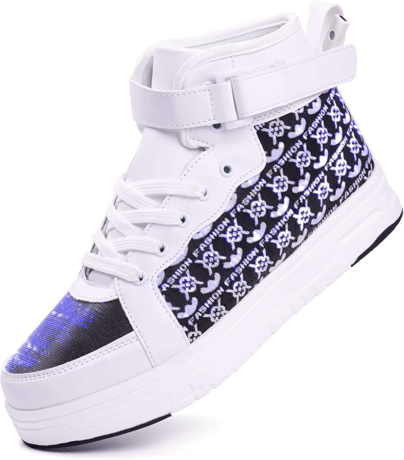 Светящиеся светодиодные кроссовки на высокой подошве для женщин и мужчин, хип-хоп обувь для танцев на Хэллоуин и Рождественскую вечеринку с USB-зарядкой Pyyiqi, белый
Светящиеся светодиодные кроссовки на высокой подошве для женщин и мужчин, хип-хоп обувь для танцев на Хэллоуин и Рождественскую вечеринку с USB-зарядкой Pyyiqi, белый