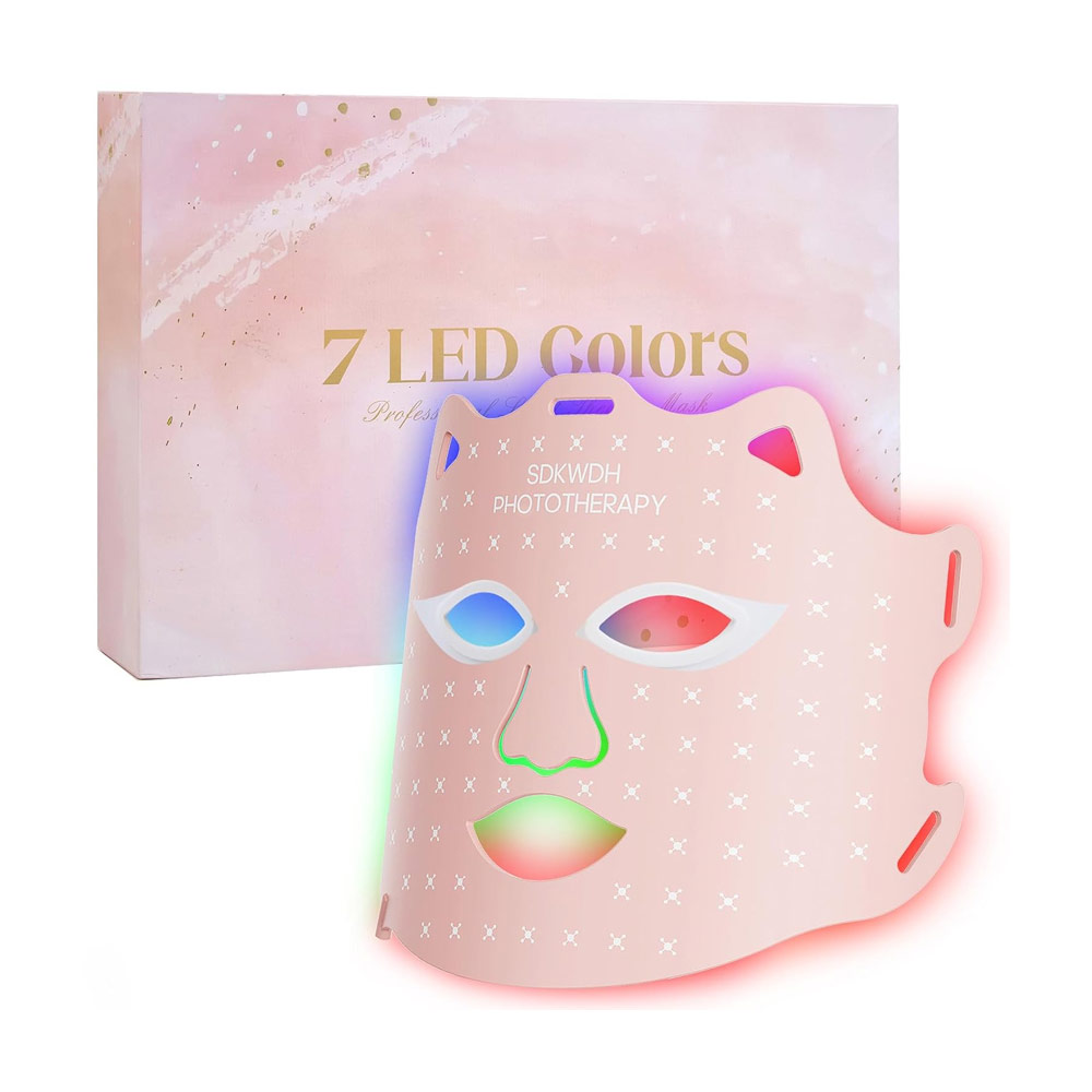 Светодиодная LED маска для лица SDKWDH, 7 режимов подсветки, розовый
Светодиодная LED маска для лица SDKWDH, 7 режимов подсветки, розовый
