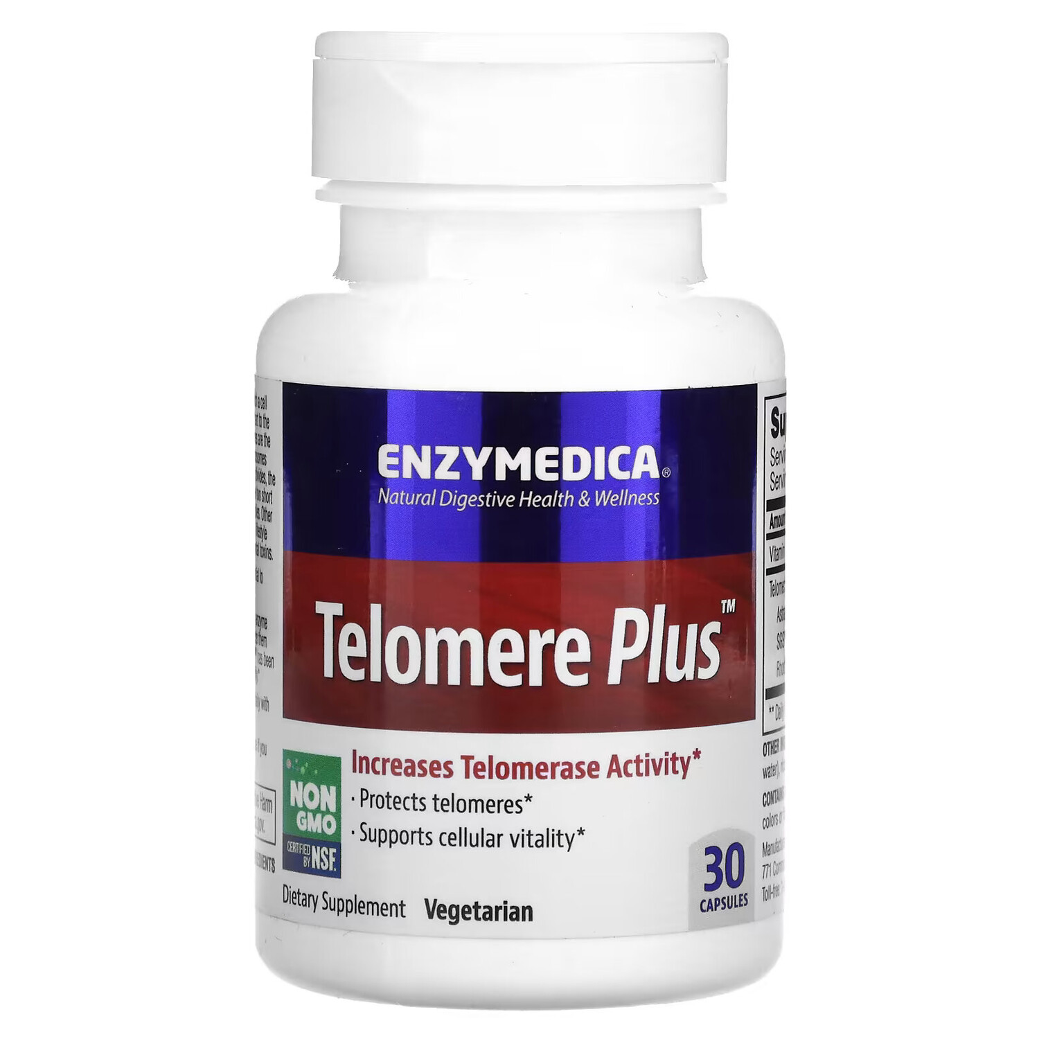 Enzymedica, Telomere Plus, 30 капсул
Enzymedica, Telomere Plus, 30 капсул