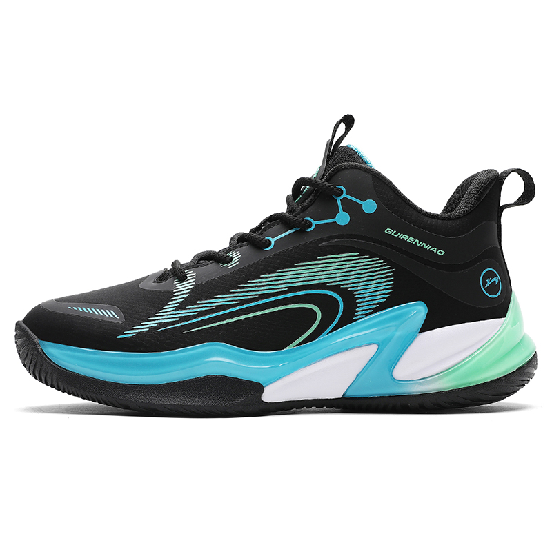 K-bird Кроссовки баскетбольные K Bird с амортизацией, противоскользящим покрытием и высоким верхом, мужские, черный/мятно-зеленый, цвет Black/Mint Green 
K-bird Кроссовки баскетбольные K Bird с амортизацией, противоскользящим покрытием и высоким верхом, мужские, черный/мятно-зеленый, цвет Black/Mint Green