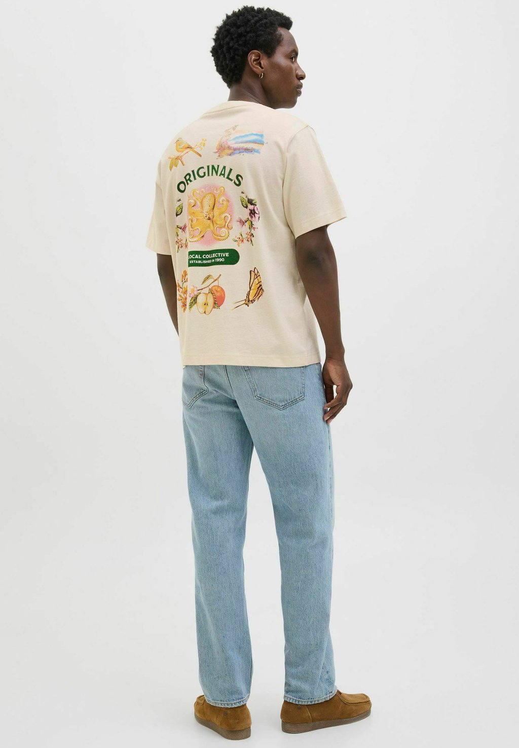 Футболка с принтом Jack & Jones, бежевый 
Футболка с принтом Jack & Jones, бежевый