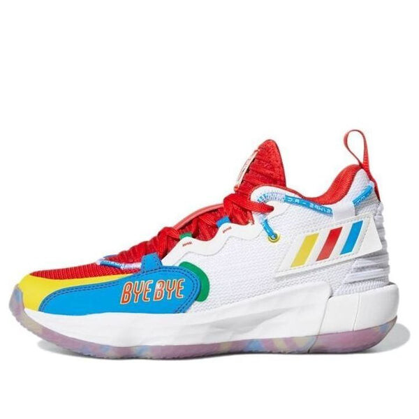 Кроссовки lego x dame 7 extply big kid Adidas, белый 
Кроссовки lego x dame 7 extply big kid Adidas, белый