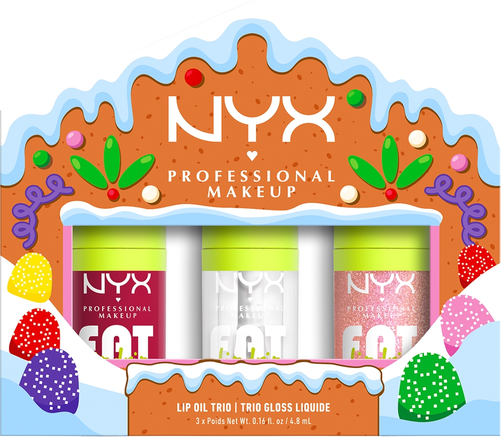 Подарочный набор для губ Gingerbaddie Land Fat Oil Nyx Professional Makeup, 3 шт
Подарочный набор для губ Gingerbaddie Land Fat Oil Nyx Professional Makeup, 3 шт