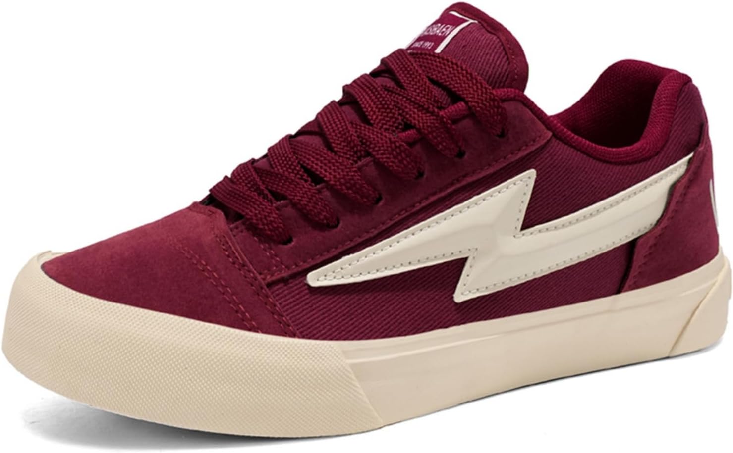 Мужские кеды для скейтборда - стильный бордовый замш и сетка, нескользящая подошва, знаковый логотип, удобные для катания на скейтборде и повседневной носки Khwfjas
Мужские кеды для скейтборда - стильный бордовый замш и сетка, нескользящая подошва, знаковый логотип, удобные для катания на скейтборде и повседневной носки Khwfjas