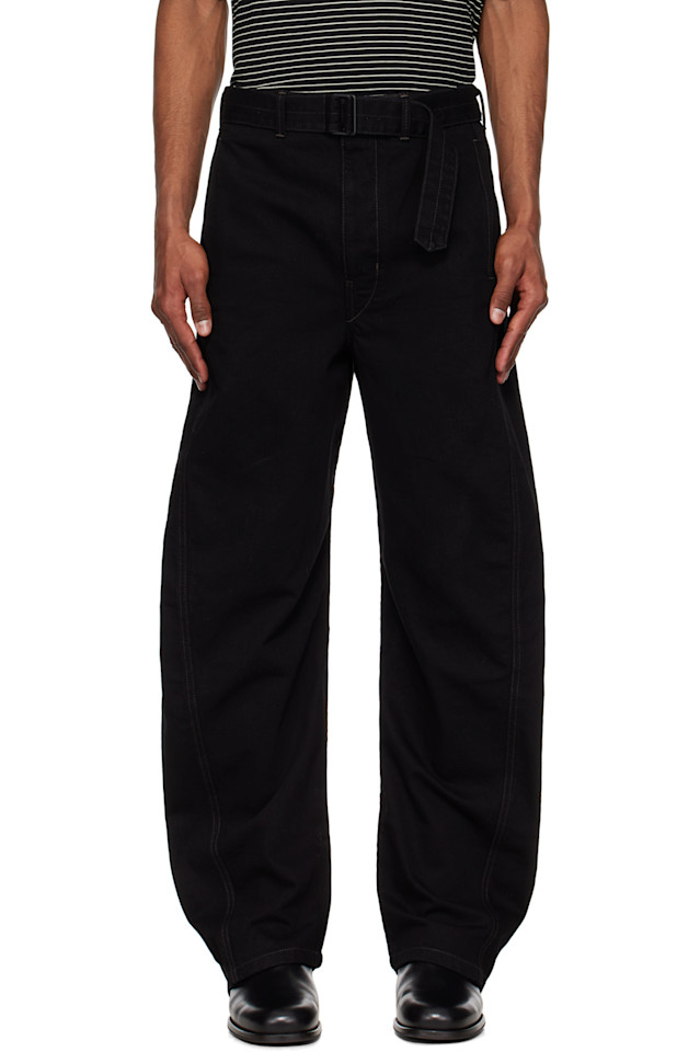 Джинсы с перекрученным поясом Lemaire, черный
Джинсы с перекрученным поясом Lemaire, черный